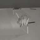 24 Pegs Double Side Acrylic Donut Display Stand Hold 48 Donuts Reusable Doughnut Board Display Clear Bagels Holders for Dessert Table Birthday Baby Shower Wedding Party Decorations