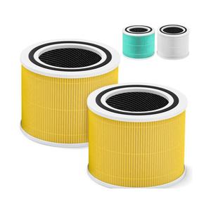 Core 300 Pet Care Replacement Filter for LEVOIT Core 300 Core300-P Core 300s VortexAir Air Purifier, 3-in-1 HEPA and Activated Carbon, Core 300-RF-PA, 2 Pack, Yellow
