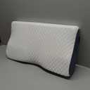 1pc Memory Foam Pillow Neck Pillows(Blue)