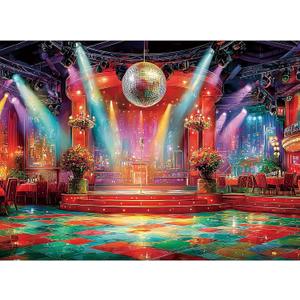 500 Pieces Puzzle for Adults, Puzzles for Adults 500 Pieces, Retro Disco Ballroom Jigsaw Puzzle, Challenging Perfect for Game Nights, 20.5 X 15 in