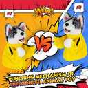 Aywewii 2pcs Kung Fu Husky Punching Dog Puppet Boxing Puppets Animal Toy Childrens Game Prank Toy Hand Puppets for Kids Teens Adults Birthday Party Toys for Boys Girls