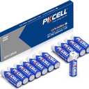 PKCELL 12 Pack Lithium Batteries AA 3400mAh High Capacity Long Lasting Double A Battery, 1.5V AA Lithium Battery for High-Tech Devices Non-Rechargeable