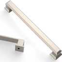 Asidrama 10 Pack 6.3 Inch(160mm) Brushed Satin Nickel Cabinet pulls Kitchen Cabinet Handles Cabinet Pulls Kitchen Cabinet Hardware for Cupboard Drawer Pulls