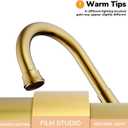 Bathroom Faucets for Sink 3 Hole, Hurran Brushed Gold Bathroom Sink Faucet with Pop-up Drain and Supply Lines, Stainless Steel Lead-Free Widespread Faucet for Vanity RV Farmhouse Sink
