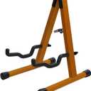 STRICH A-Frame Hardwood Floor Guitar Stand, Folding Electric Guitars Holder for Bass, Cello, Mandolin, Banjo (Mahogany)