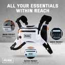 MVRK Water Resistant Running Vest Chest Pack, Phone Holder for Running, Lightweight Training Pack with Reflective Detail