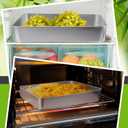 Tioncy 3 Sets Stainless Steel Cake Pan with Lid 11/9/5 Inch Rectangle Sheet Baking Pan with Covers Bakeware with Lids for Cakes Breads Casseroles Fish Vegetables and More