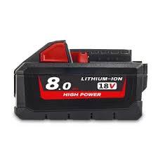 Pack of 2, 8.0AH, 18V Replacement for Li-Ion ToolBattery