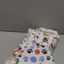 Amylove 24 Pcs Dog Paw Print Canvas Bag with Handles Mini Canvas Tote Bags Puppy Themed Gift Tote Reusable Grocery Luggage Sack Goody for Puppy Dog Cat Birthday Party Supplies 8 x 8.5 Inch Blue