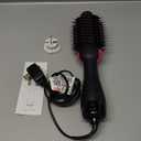 Dual Voltage Hair Dryer Brush with European Plug, Blow Dryer Brush for European Travel, 110V-120V/220V-240V Hot Air Brush and Styler Volumizer with Negative Ion Anti-frizz