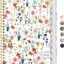 2026 Planner, Weekly and Monthly Calendar Planner for Women, Jan 2026 - Dec 2026, Hardcover Planning Agenda book with Tabs, Spiral Bound, Inner Pocket, Perfect for School Office Supplies, 8.5" x 11" - Wildflowers