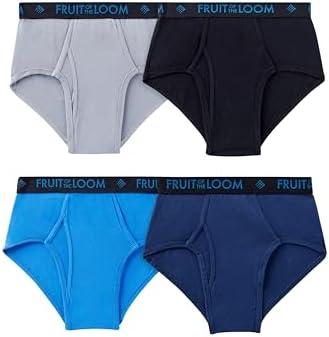 Fruit of the Loom Men's Underwear Briefs, Tag Free & Moisture Wicking, Assorted Color Multipacks Size S