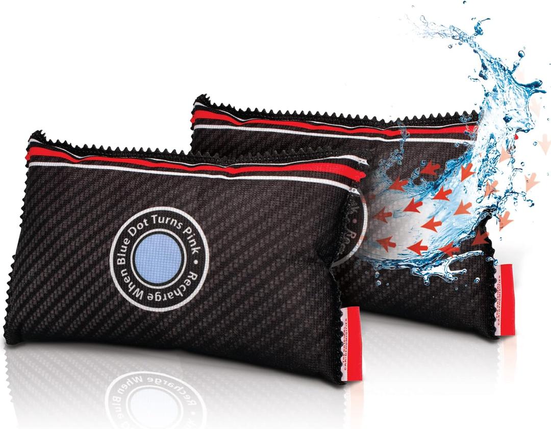 Reusable Car Dehumidifier - Rechargeable Dehumidifier for Car, Trucks, and RVs - Prevent Damp & Moisture on Windscreens with this Portable Moisture Absorber for Car - Anti Fog Car Windshield (Two Pack)