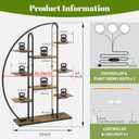 61” 9-Tier Moon-Shaped Plant Stand with LED & Grow Lights
Moon-Shaped Shelf Rack, Heavy-Duty Metal Construction, LED & Grow Lights, Perfect for Living Room Balcony & Greenhouse
