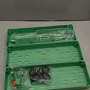 SPACELEAD Slim Storage Cart 3 Tier,Bathroom Organizer Rolling Utility,Mobile Shelving Unit Slide Out for Office, Kitchen, Laundry Room & Narrow PlacesGreen