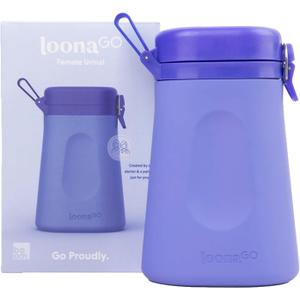 LoonaGo Female Urinal  Portable, Odor-Blocking, Leakproof Pee Bottle  Discreet Bedside & Travel Toilet for Women - Road Trips, Camping and Post Surgery  FSA/HSA Eligible (Blue)