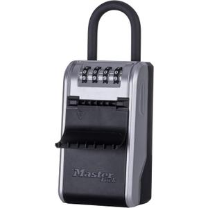 Master Lock High Capacity Key Lockbox, Combination Dial, Removable Shackle (1 Pack, Black)