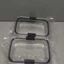 Rubbermaid Brilliance BPA-Free Food Storage Containers with Lids, Airtight Clear Set of 2 (9.6 Cup), Ideal for Lunch, Meal Prep, and Leftovers