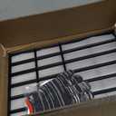 10 Pack Garden Animal Barrier Fence, 17in H x 10.8ft L, Black Modern Steel Garden Fence Panels