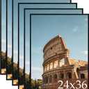 QUTREY 24x36 Poster Frames 3 Packs, Black Frames 24x36 for Wall Gallery, Display 24 by 36 Posters, Photos & Art Prints Vertically or Horizontally