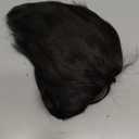 Kaneles Mens Black Wig Short Straight Fluffy Realistic Hair Wig Synthetic Daily Party Costume Wigs for Male Guy (Black)