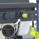 3 Prong 30 Amp RV Generator Adapter, NEMA L5-30P Twist Lock Male Plug to NEMA TT-30R Female,Outdoor Ower Equipment Suitable for RV Trailer Camper,Heavy Duty STW 10 AWG, ETL Listed (12 Inch)