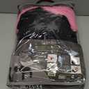 Tadpoles Quilted Stroller & Car Seat Cover - Black & Pink | 27" x 20" x 2" | Made of 100% Super Soft Microfiber Polyester | Warm, Gentle & Durable | Ideal for Use as a Stroller Cover & Car Seat Cover