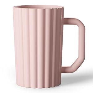 Mintlyfe Baby Bath Rinse Cup, Silicone Body Washing Rinser Cup with Easy Grip Handle, Wash Rinse Cup for Kids (Blush)