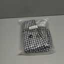 chouyatou Women's Cute Short Sleeve Gingham A Line Mini Dress Plaid Button Down Ruffle Short Shirt Dress Large