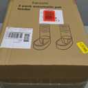 Automatic Cat Feeder and Water Dispenser with Stainless Steel Bowl Gravity Food Feeder and Waterer Set for Small Medium Dog Puppy Kitten 1 Gallon x 2(Grey)