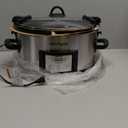 Crock-Pot 6 Quart Cook & Carry Programmable Slow Cooker with Digital Timer Stainless Steel (CPSCVC60LL-S) pack of 1