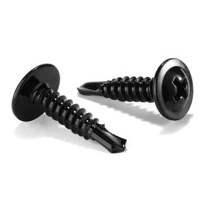 #8 x 3/4" Sheet Metal Screws 250Pcs 410 Stainless Steel Truss Head Fast Self Tapping Screws Black Oxide by SG TZH