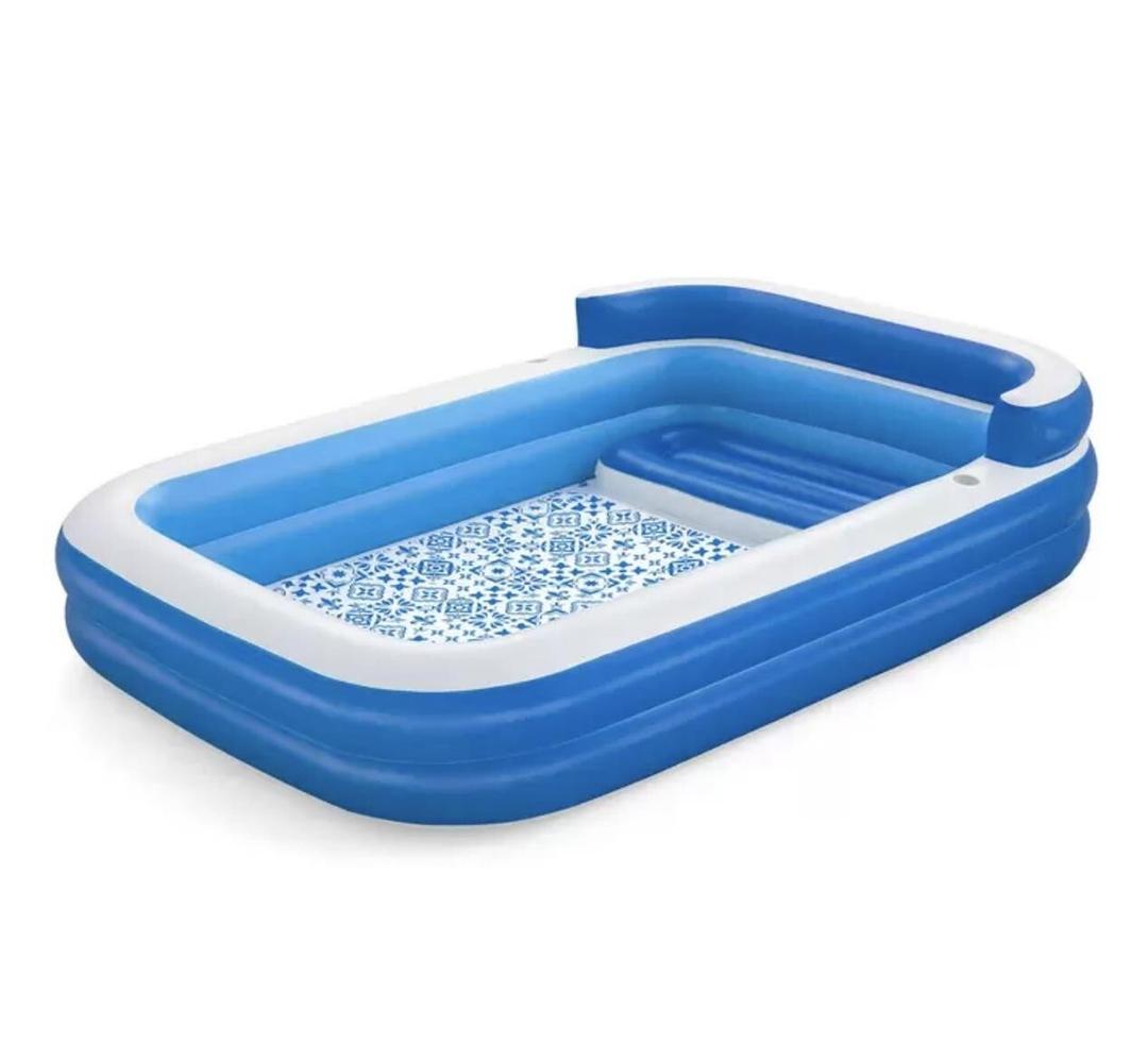 H2OGO! Inflatable Family Lounge Pool, Size: 10 ft. x 7 ft. 2 in. x 27 in.