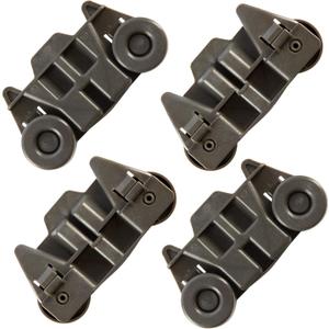 W10195416 (pack of 4) UPGRADED Dishwasher Lower Wheels for kitchenaid, whirlpool, Kenmore elite, maytag Dishwasher Parts Lower Rack, W/1.59 Inch Wheels Replace AP5983730, W10195416V, PS11722152