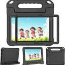 Kids Case for 10 Inch Tablet(2023/2021 Release, 13th/11th Generation), with Built-in Screen Protector, Durable Shockproof Handle Stand Kids Cover, Not for iPad Samsung Tablet, Black