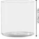 8 Pack Flower Vase Acrylic Cylinder,3.94" Tall Clear Vase for Centerpieces,Wedding Decorative,Home Dcor, Non Breakable Plastic, 3.94"X3.94" Tall Round - Clear