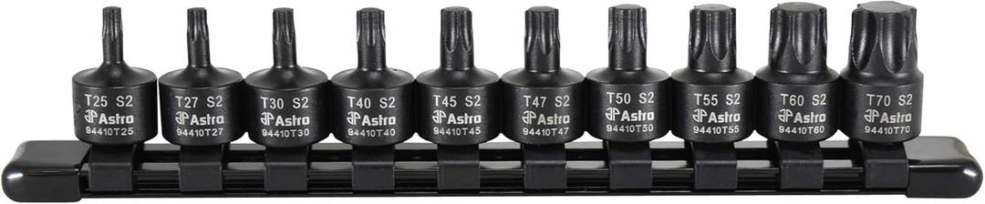 Astro Pneumatic Tool 94410T 10-Piece 3/8" Drive Nano Impact Torx Bit Sockets