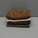 Pack of 4 Throw Pillow Covers 20x20 Inch Chenille Textured Neutral Brown Soft Pillow Covers Solid Decorative Farmhouse Cushion Covers Home Boho Western Decor for Couch Sofa Bed Living Room