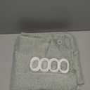 BTTN 84 Inch Wide Shower Curtain - W84xH72 Linen Textured Heavy Duty Fabric Shower Curtain Set with 14 Plastic Hooks, Large Hotel Simple Waterproof Polyester Bath Curtains for Bathroom - Sage Green