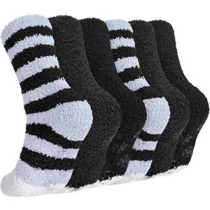 Mens Slipper Socks with Grippers, Winter Gift Warm Thermal Fuzzy with Non Slip Floor Home Socks US 9-12 ((Snowflake Grips) Paw Collection)