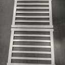 LZRS 2-Panel Wooden Free Standing Foldable Dog Gate Indoor  Solid Hardwood 24" High, Step-Over Safety Pet Gate for Doorways, Stairs & Small Spaces - Indoor Use, White