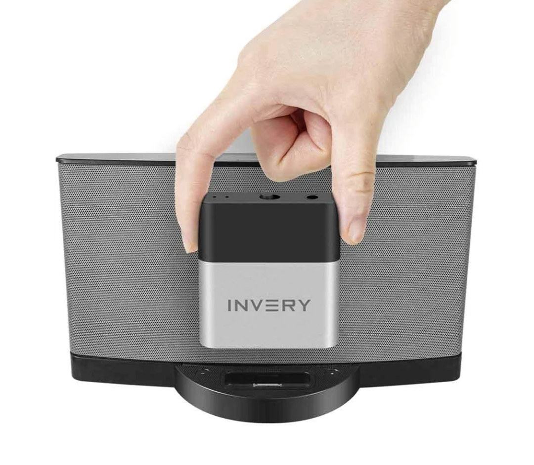 DockLinQ 30 pin Bluetooth 5.0 Adapter Receiver for Bose Sounddock and Other 30pin iPod iPhone Music Docking Station