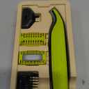 Philips Norelco for Face + Body, Electric Beard Trimmer, Shaver and Groomer, 5in1 Adjustable Comb, 1x Body Kit, Model QP2834/70, Black/Lime Green