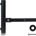 iElyiEsy Truck Flag Pole with Hitch Holder Duty Flagpole Mount Kit for Tow Hitch, Long Protect Sleeve Windproof Design for Trucks, Jeep & Trailer,Black