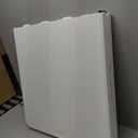 Folding Table 4 Foot Portable Heavy Duty Plastic Fold-in-Half Utility Table Small Indoor Outdoor Adjustable Height Folding with Carrying Handle, Camping and Party,White