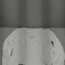 ANRABESS Women's Long Sleeve Square Neck Crop Top Ribbed Slim Fitted Basic Tee Layer Y2K Shirts Fall Fashion Outfits 2025 (Medium, White)