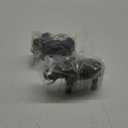 Terra by Battat – 2 Pieces African Elephant Toys Family Set – Realistic Plastic Safari Animals Figures – Animal Toys for Kids 3+ Years – Elephant Gifts & Baby Shower Decorations