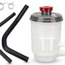 53701-SDA-A01 Power Steering Pump Fluid Reservoir + Suction & Return Hose for 2003-2007 Honda Accord 2.4L/ 3.0L (OEM#53731-SDA-A00, 53733-SDA-A01)