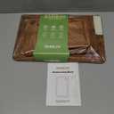 Bamboo Cutting Board for Kitchen Meal Prep & Serving, 3-Piece Wooden Set with Juice Grooves, Side Handles, Non-Slip Mats  Ideal for Meat, Veggies, Fruit  Ideal Gift for the Home (Carbonized brown)