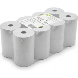 2 1/4" x 150' White Adding Machine Paper Rolls One Ply Register/Calculator/10-Key Paper for Printing Calculators and Registers 16 Rolls